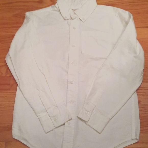 Gymboree Shirts & Tops Sz M 7 8 Crisp White Cotton Button Down Dress Shirt Gymboree Poshmark